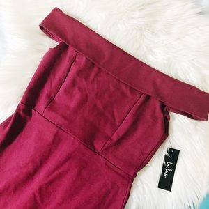 Lulu*s Off the Shoulder Bodycon Dress
